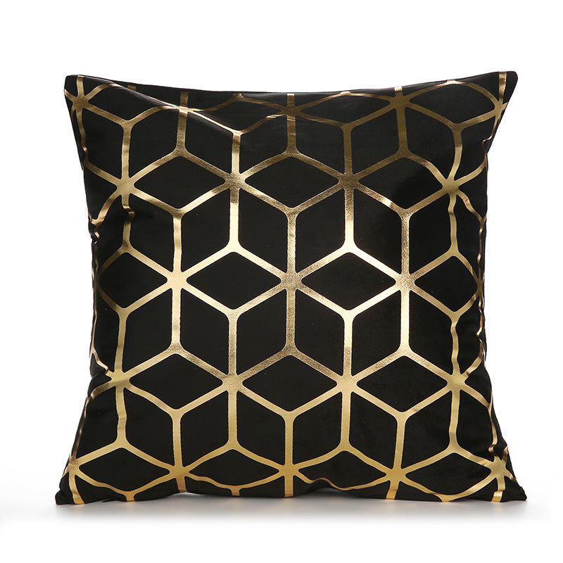 Sofa cushion cover bronzing waist pillowcase