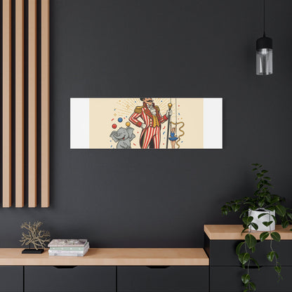 Join the Spectacle Circus Art Print | Matte Canvas, Stretched, Vintage Carnival Design
