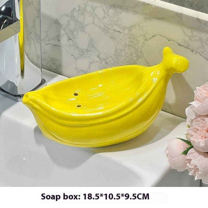 Dolphin Drain Soap Box Ceramic Household Punch-free Toilet