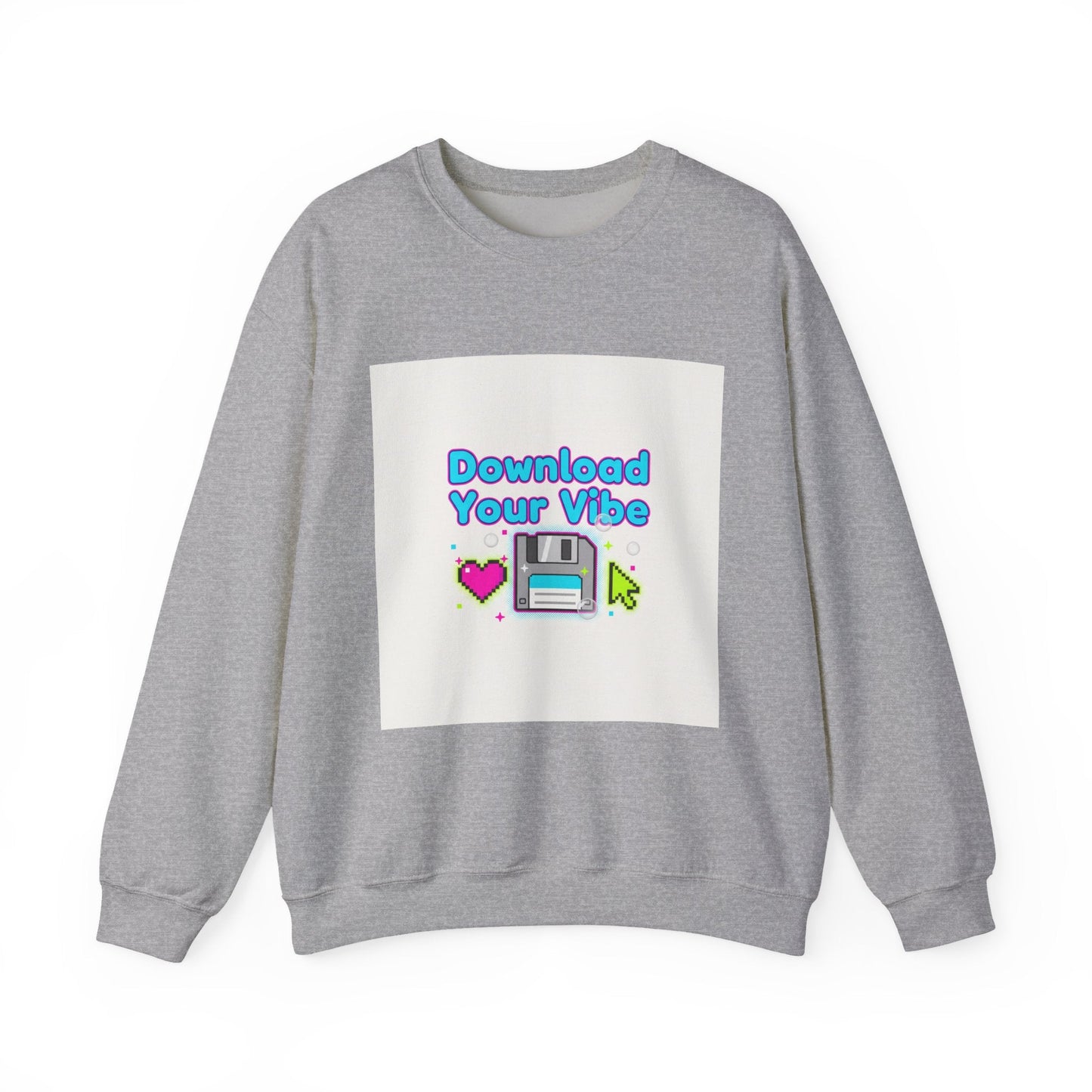 Download Your Vibe Sweatshirt | Y2K retro tech, pixel floppy art