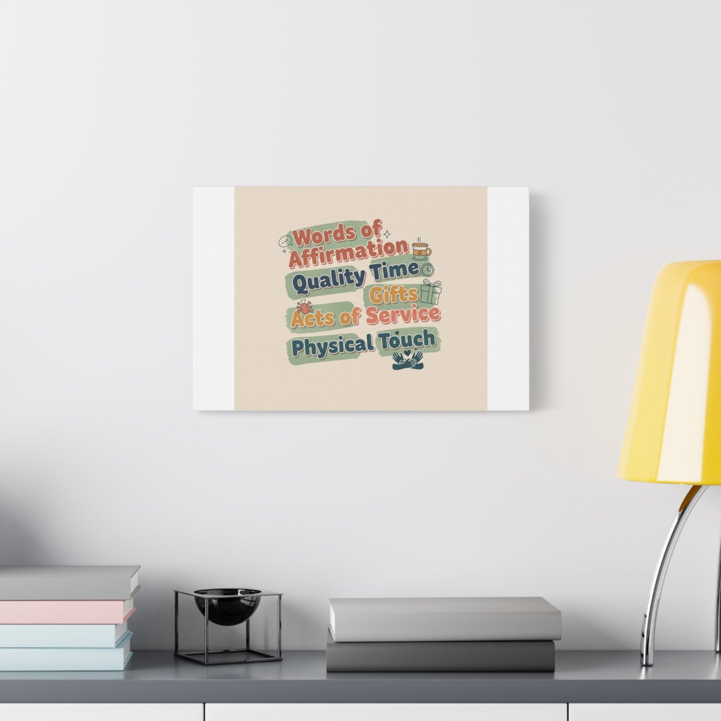 Love Languages List Matte Canvas Wall Art | love language meme, relationship humor