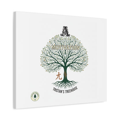 Handwritten Doodle Tree Canvas | Matte Stretched Wall Art