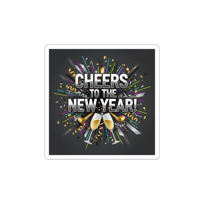 Cheers to the New Year Sticker | NYE countdown, champagne sparkle