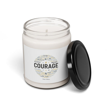 Courage word cloud Soy Candle | Fresh-Start Minimalism, Calm Renewal