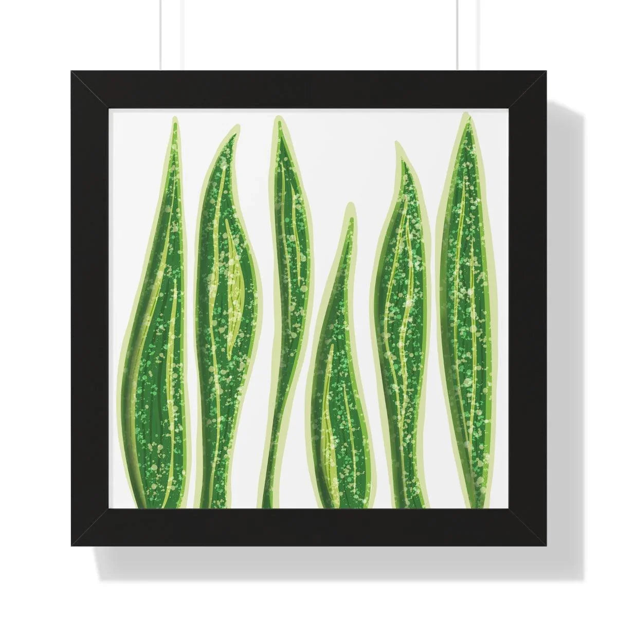 Snake Plant Framed Print – Botanical Wall Art