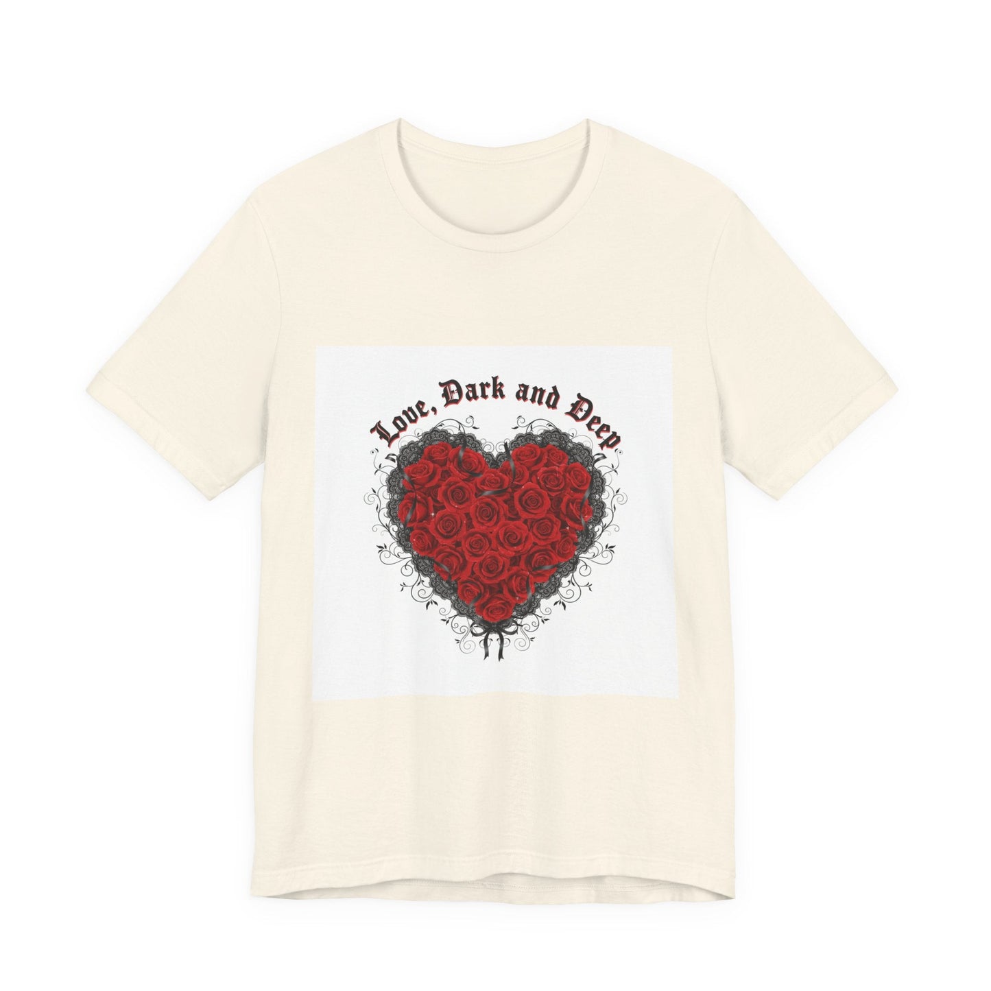 Love Dark and Deep Rose Heart Tee | Nu Romantic, Gothic Romance