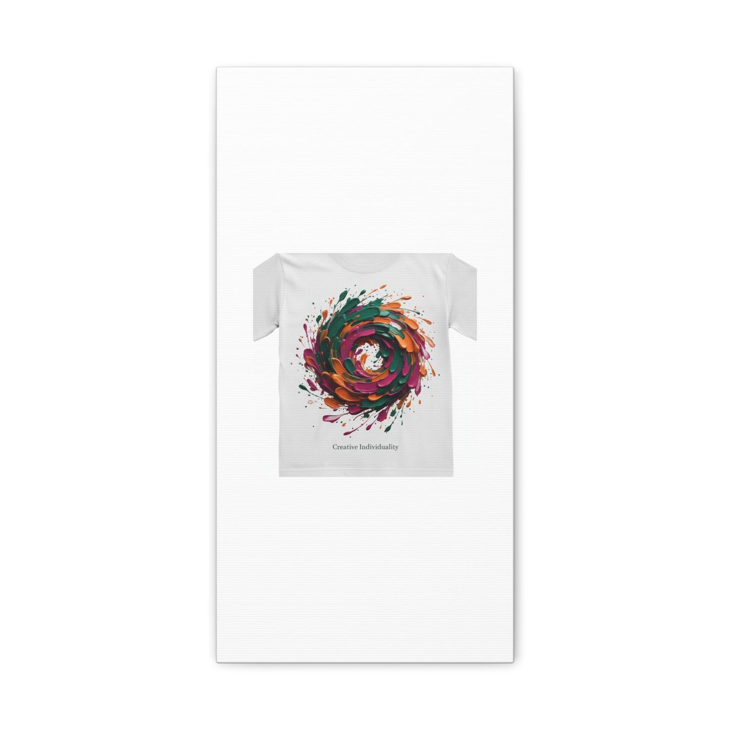 Painterly Abstract Floral Swirl Canvas | Matte Stretched Canvas