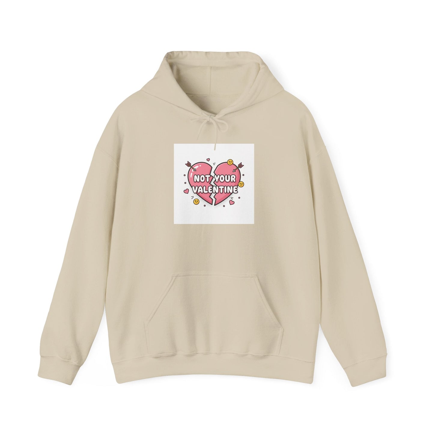 Not Your Valentine Hoodie | Ironic Valentines, Sarcastic Hearts