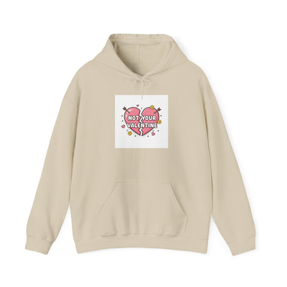 Not Your Valentine Hoodie | Ironic Valentines, Sarcastic Hearts