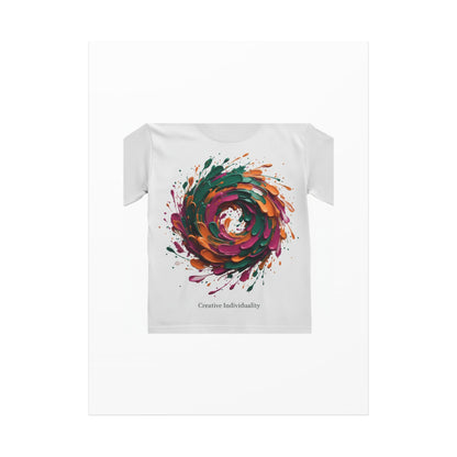 Painterly Abstract Floral Swirl Canvas | Matte Stretched Canvas
