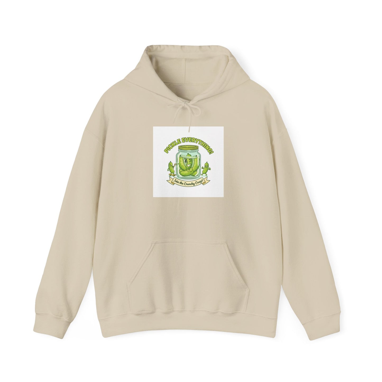Pickle Enthusiast Crest Hoodie | brine design, pickle lover apparel