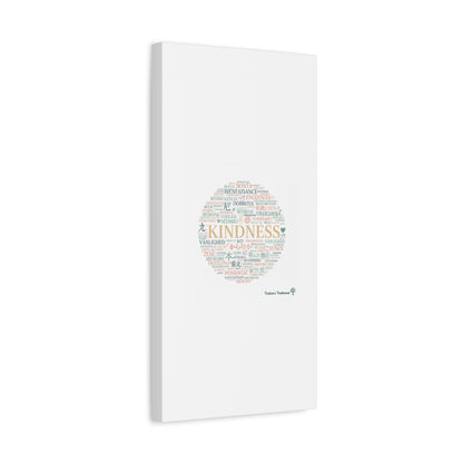 Kindness Word Cloud Canvas | Fresh Start Minimalist Wall Art
