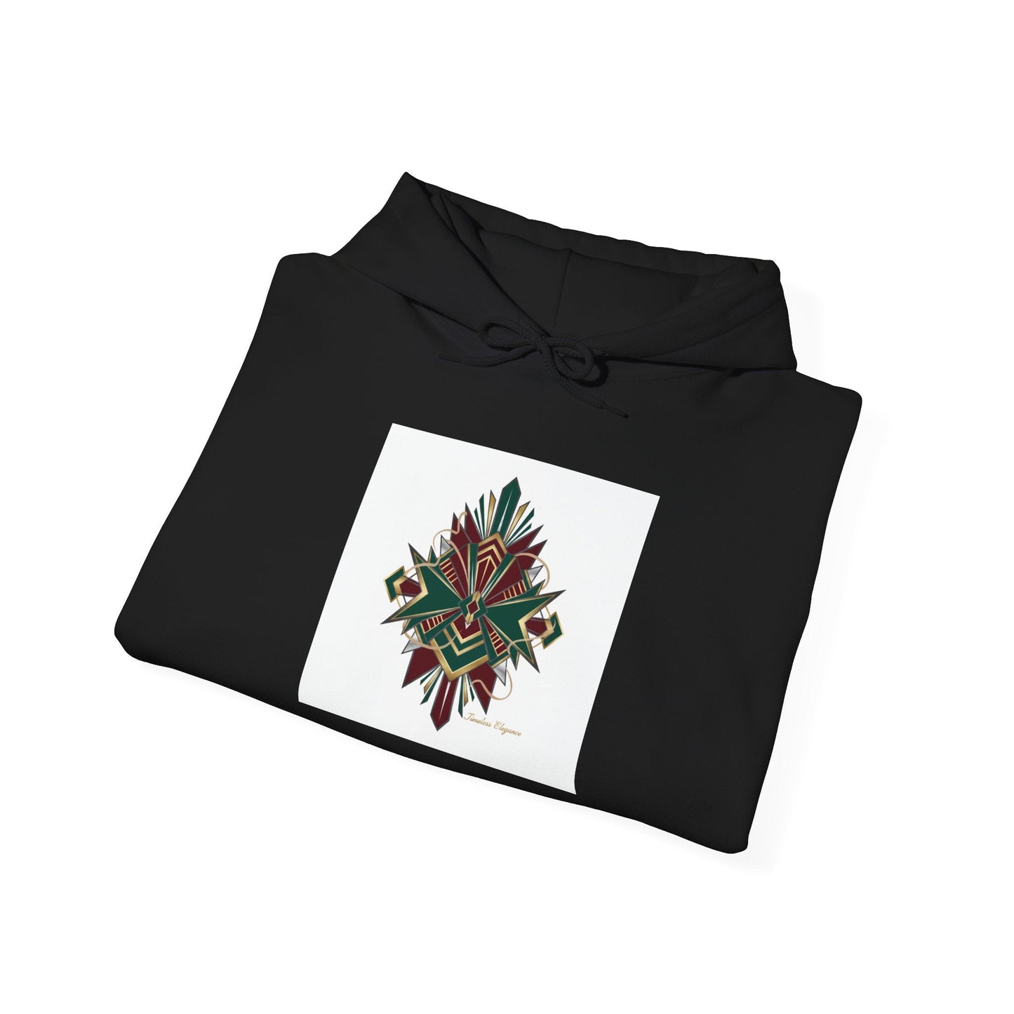 Dark Geometric Crest Hoodie | Gothic Occult Art Sweatshirt
