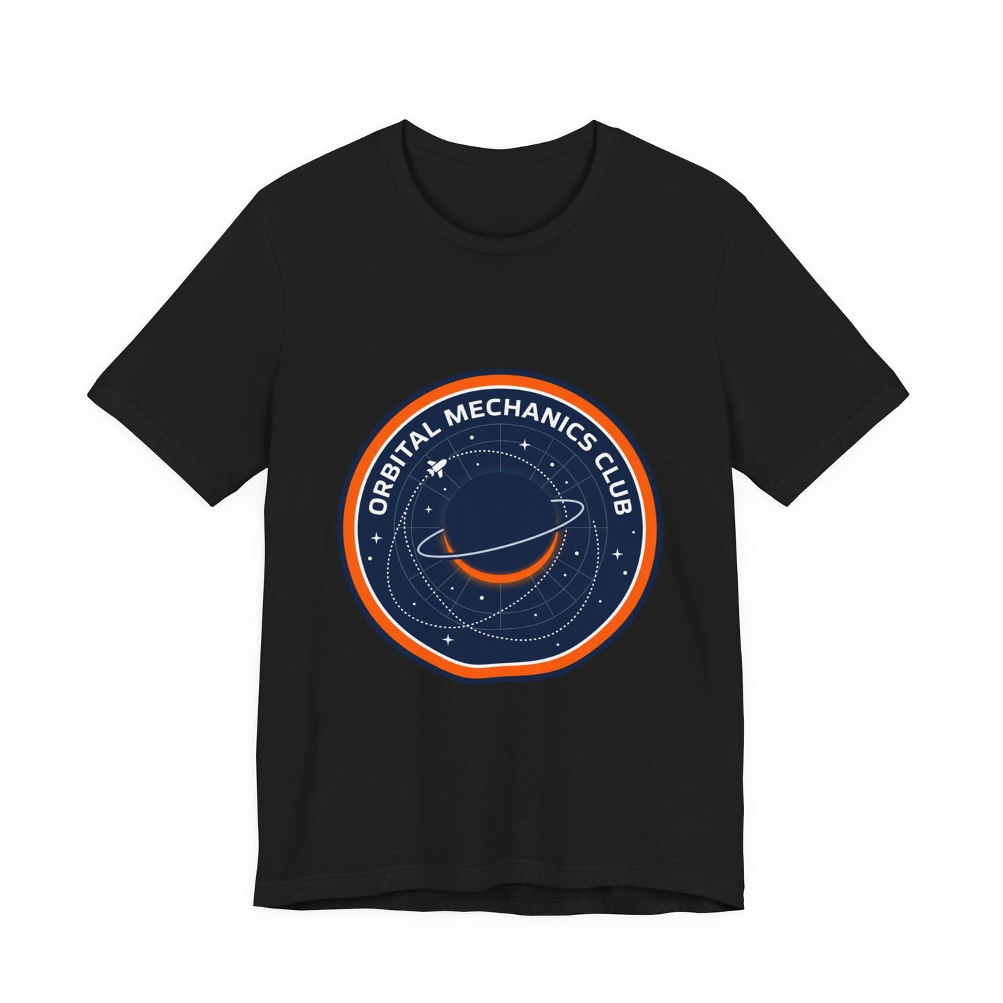 Orbital Mechanics Club Tee | mission patch, rocket science nerd