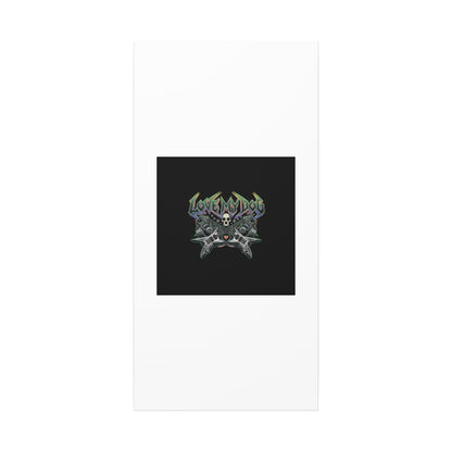 Love My Dog metal font Canvas | gothic wellness quote, edgy self-care merch