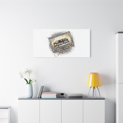 Perfectly Imperfect Cassette, Canvas Print | Analog Error, glitch art static