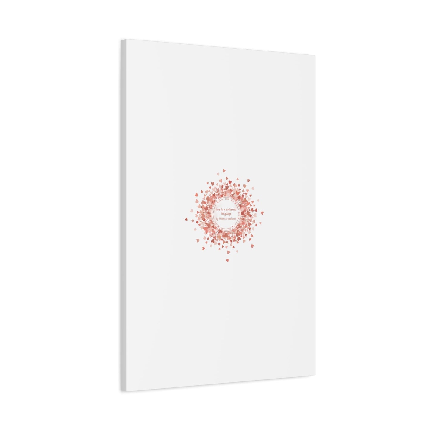 Tiny Heart Confetti Canvas | Matte Stretched Wall Art