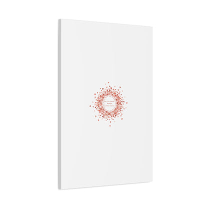 Tiny Heart Confetti Canvas | Matte Stretched Wall Art