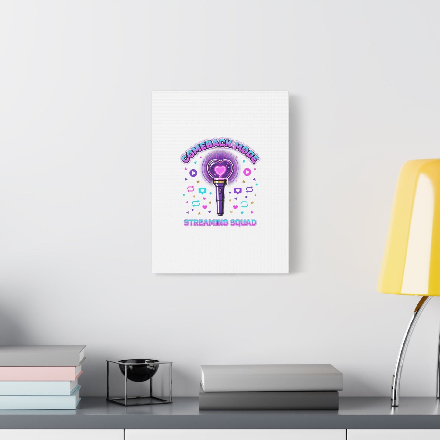 Comeback Mode Lightstick Canvas | K-pop Comeback, Streaming Squad