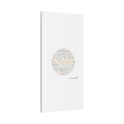 Kindness Word Cloud Canvas | Fresh Start Minimalist Wall Art