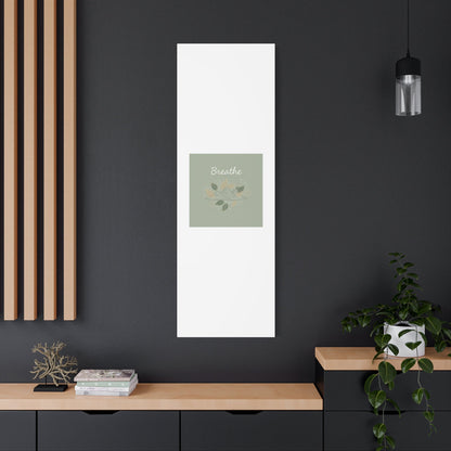 Breathe Mountain Line Canvas | Nature Symbols, Minimal Forest Wall Art