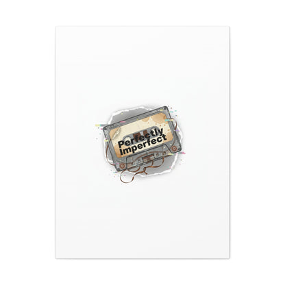 Perfectly Imperfect Cassette, Canvas Print | Analog Error, glitch art static