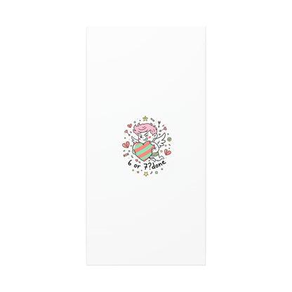 Weird Cupid heart illustration Canvas | Weird Valentine, quirky chaotic love