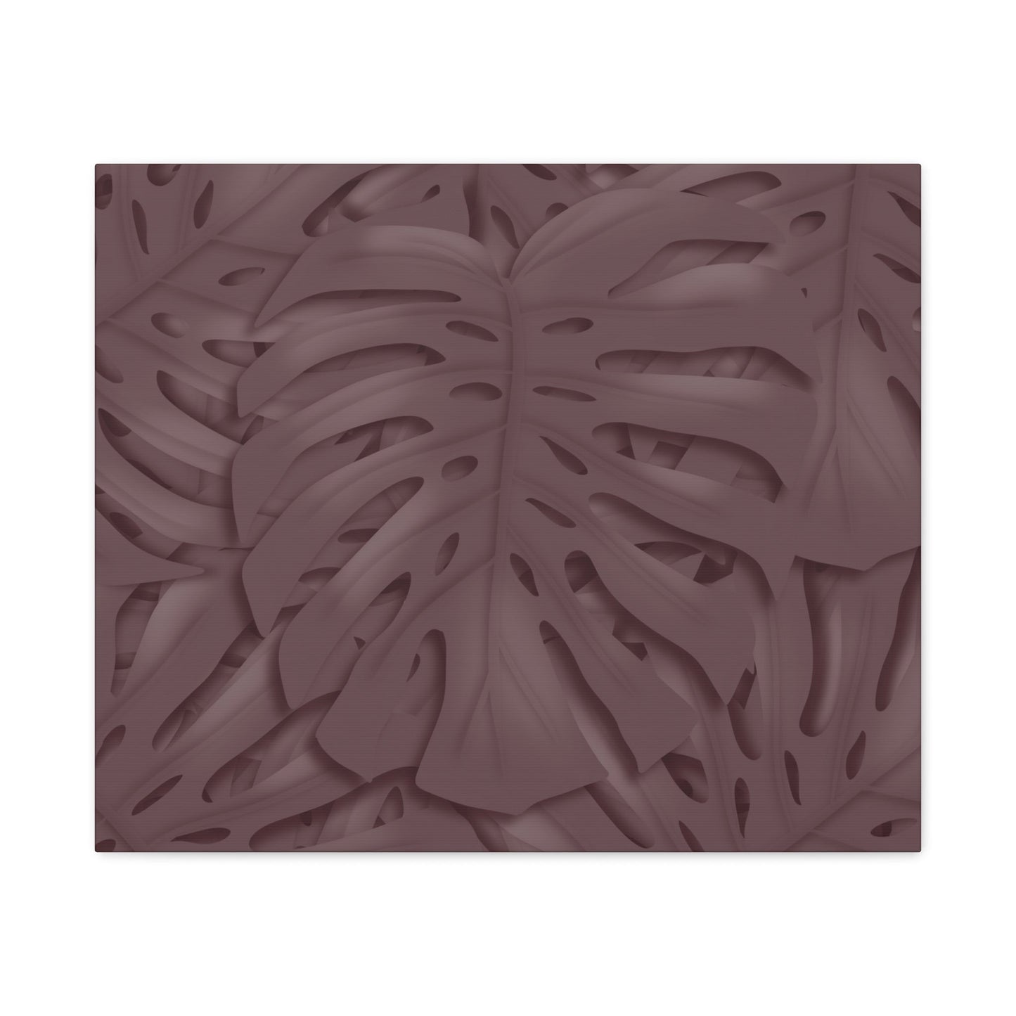 Merlot Monstera Canvas Print – Botanical Wall Art