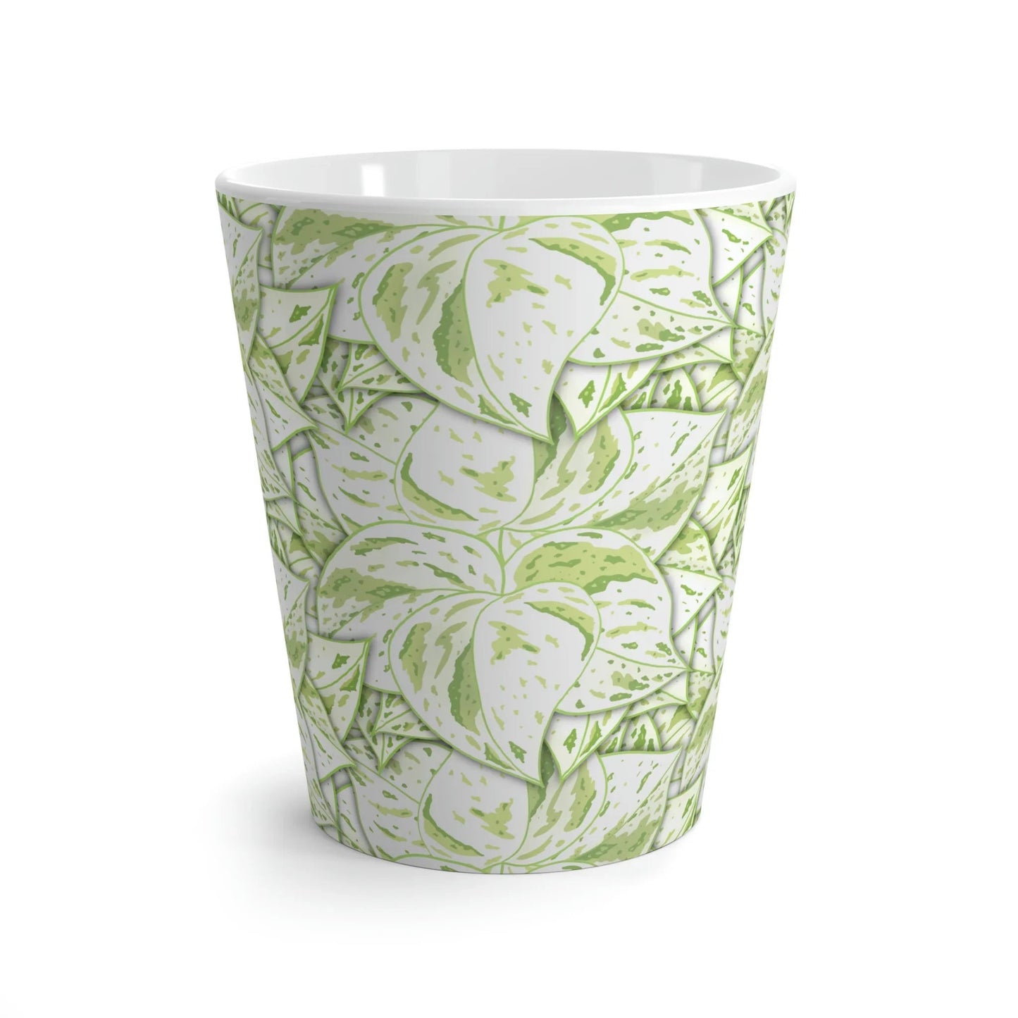 Snow Queen Pothos Pattern Ceramic Mug 12 oz