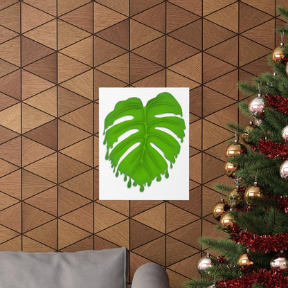 Melting Monstera Botanical Print – Unframed Wall Art