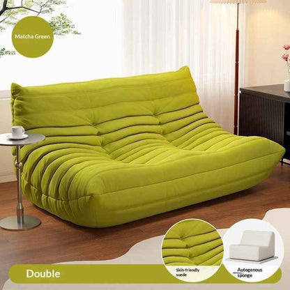 Tatami Single-seat Living Room Sofa Chair With Cat-proof Stain-resistant Leather