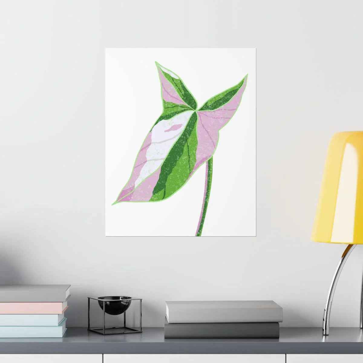 Syngonium Tricolor Botanical Print – Unframed Wall Art