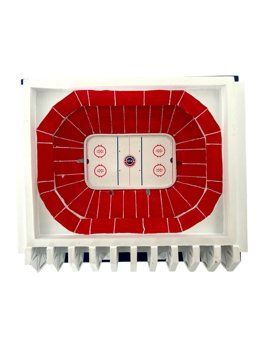 1980 Olympic Herb Brooks Arena Lake Placid Miracle on Ice Ceramic Scale Replica 8"X7"X3"