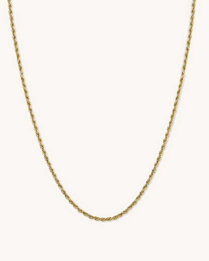 14K Gold 2mm Lite Rope Chain