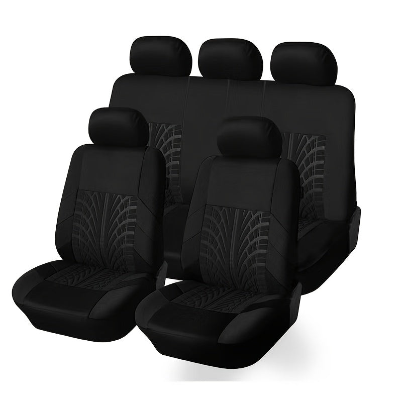 Tire Track Seat Covers Breathable Universal Set of 5