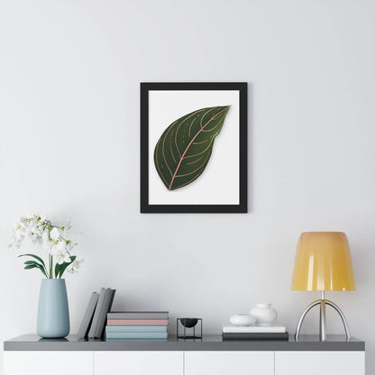 Aglaonema Rotundum Framed Print – Botanical Wall Art