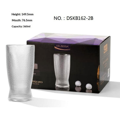 Creative Engraved Wine Glass Classical Cup Thickened Drinkware
