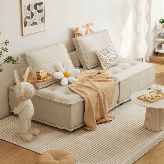 Small Apartment Block Combination Fabric Bedroom Small Sofa