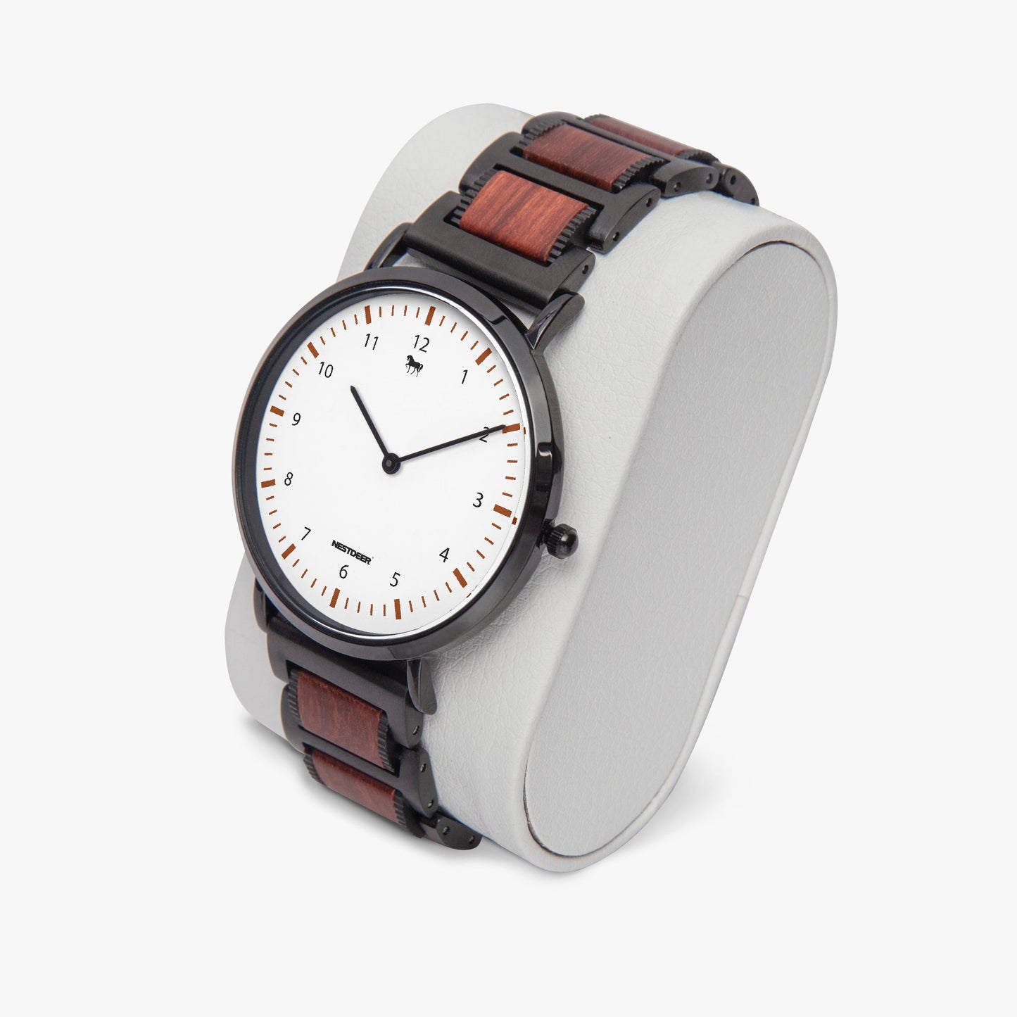 738. New wooden Strap Quartz Watch