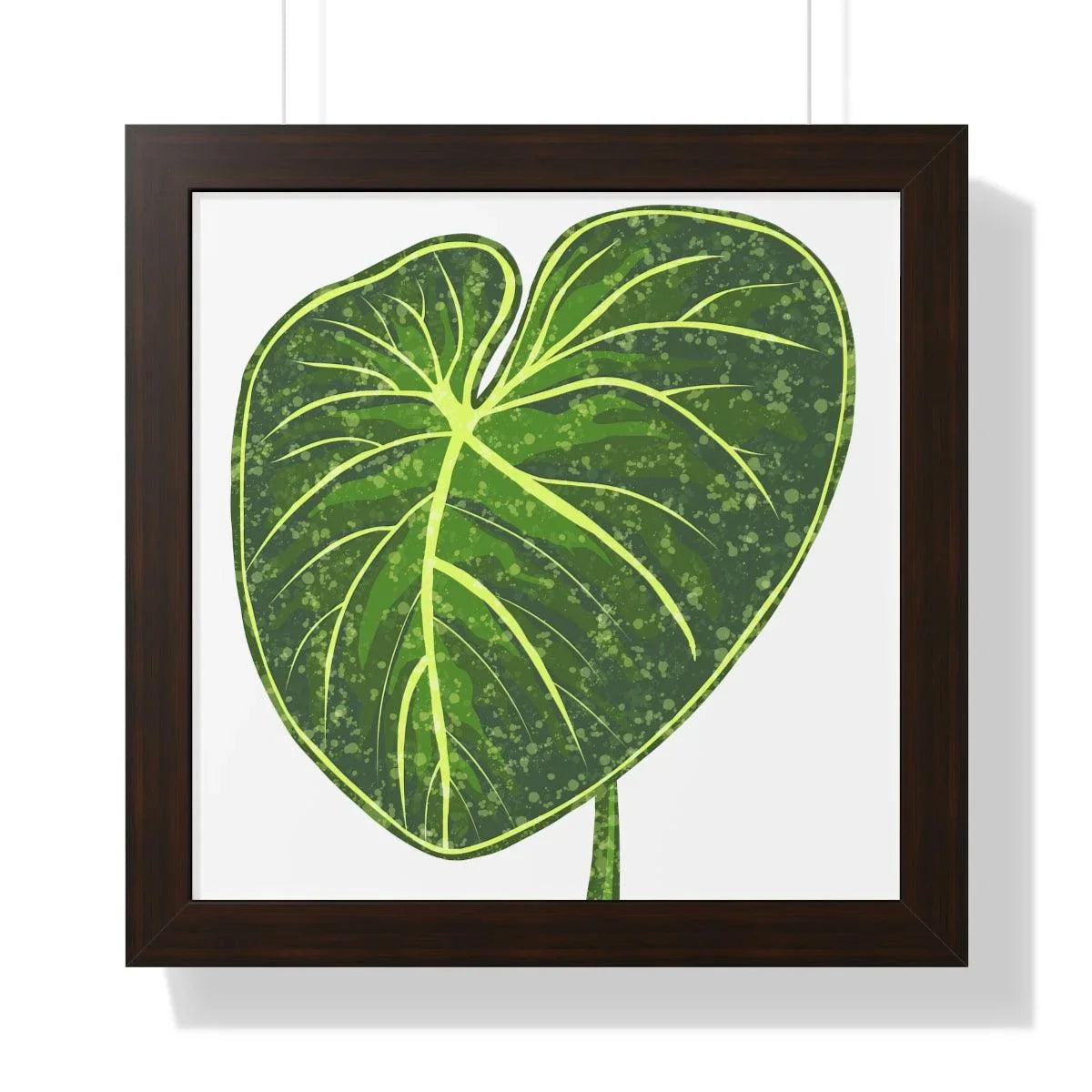 Philodendron Gloriosum Framed Print – Botanical Wall Art