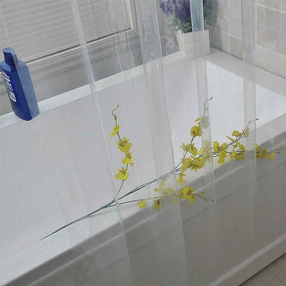Magnetic Transparent Waterproof Shower Curtain