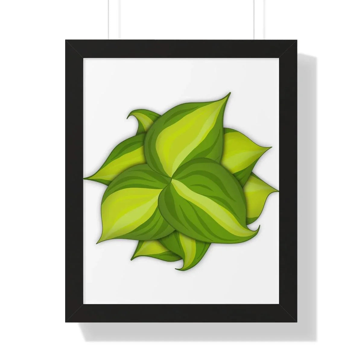Philodendron Brasil Framed Print – Botanical Wall Art