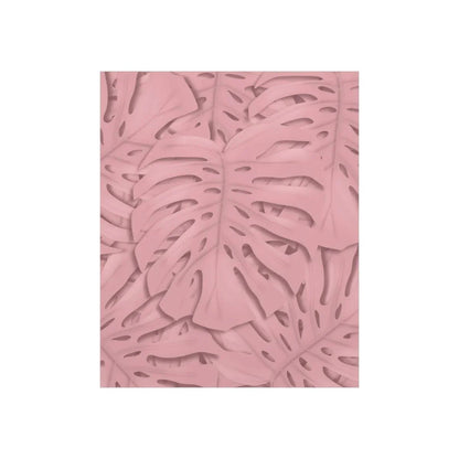 Soft Pink Monstera Botanical Print – Unframed Wall Art