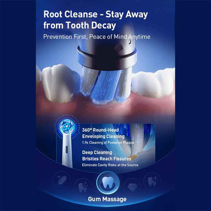 Oral-B iO7 Smart Electric Toothbrush with 5 Cleaning Modes Magnetic Technology App Connected Handle with Brush Head Travel Case