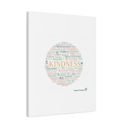 Kindness Word Cloud Canvas | Fresh Start Minimalist Wall Art