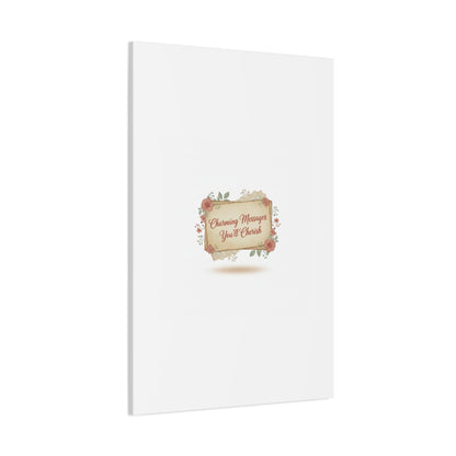 Love Letter Collage Canvas, Vintage Letter Art, Wax Seal Romance Print