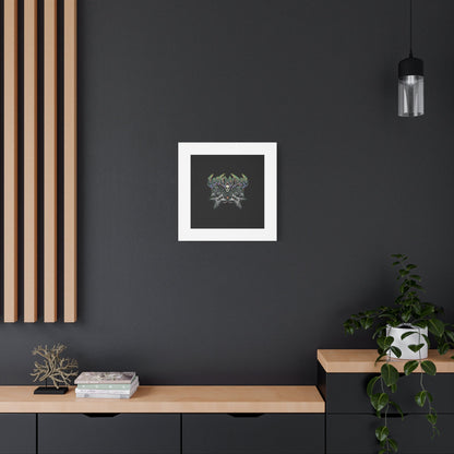 Love My Dog metal font Canvas | gothic wellness quote, edgy self-care merch