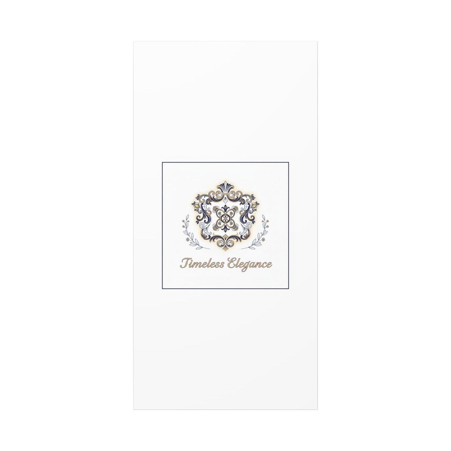 Ornate Brooch Emblem Canvas | Vintage Formalwear Accents, Baroque Print