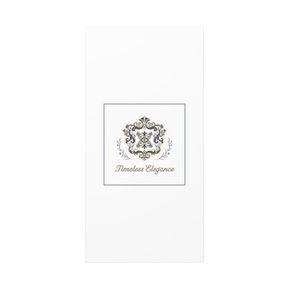 Ornate Brooch Emblem Canvas | Vintage Formalwear Accents, Baroque Print