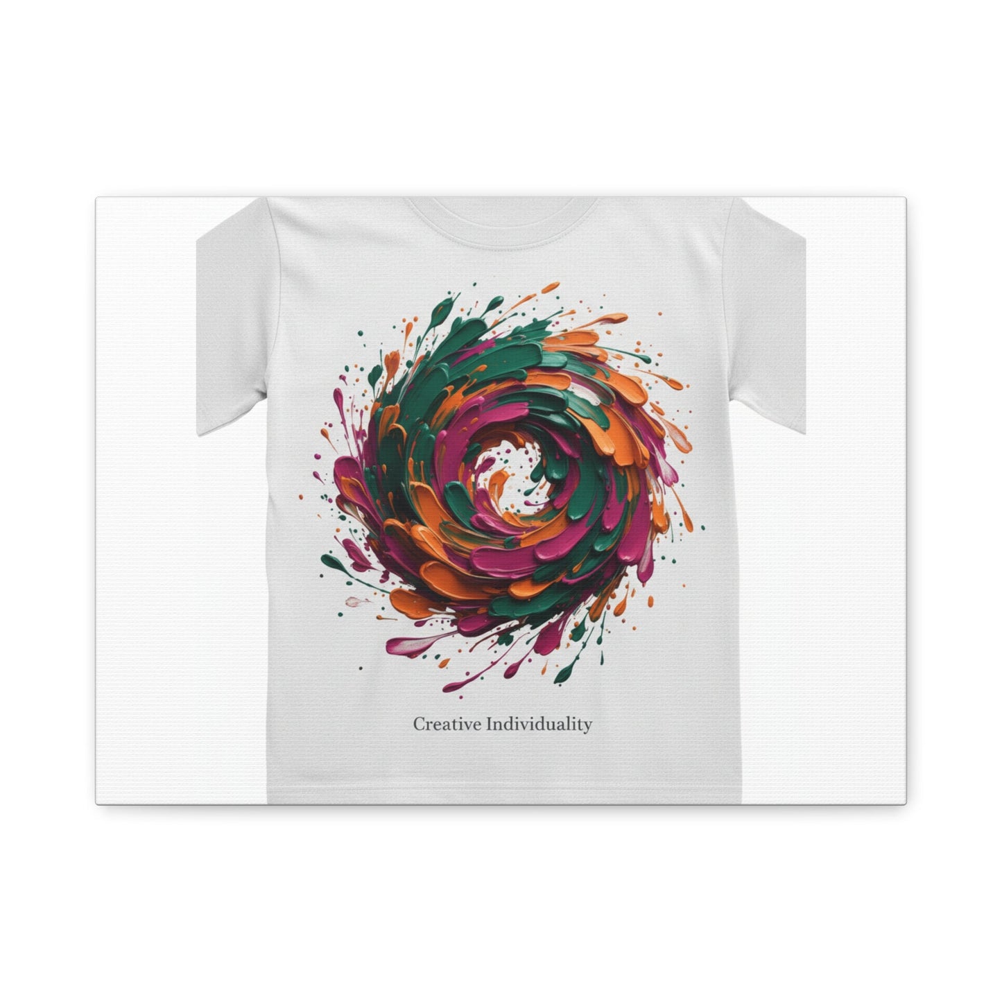 Painterly Abstract Floral Swirl Canvas | Matte Stretched Canvas